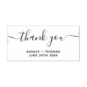 Tampons Encreurs Merci typographie script chic simple mariage (Impression)