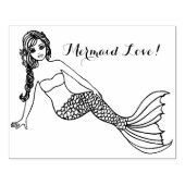 Tampons Encreurs Mermaid Love, Vous Me Courez, Timbre En Caoutchouc (Impression)