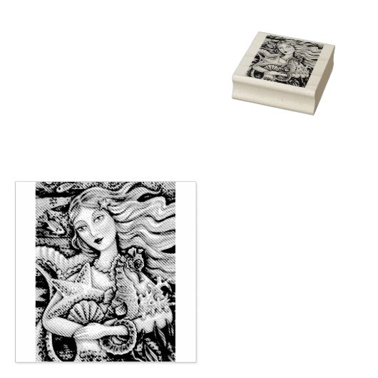 TAMPONS ENCREURS MERMAID, SEAHORSE, POMPIER EN CAOUTCHOUC D'IMAGINA (Tamponné)