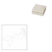 Tampons Encreurs Mermaid Silouette (Tamponné)