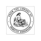 Tampons Encreurs Merman on Rocks Ex Libris Boplate Library Book (Impression)