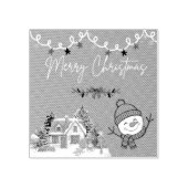 Tampons Encreurs Merry Christmas Wood Art Stamp (Impression)
