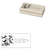 Tampons Encreurs Mésanges noires mignonnes   (Tamponné)