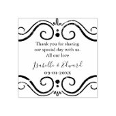 Tampons Encreurs Message de Merci du Mariage personnel Couple (Impression)