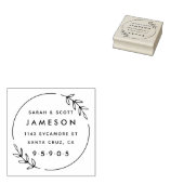 Tampons Encreurs Mignonne Courbe Moderne Courbe Mariée Couple Adres (Tamponné)