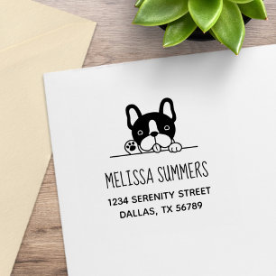 Tampons Encreurs Mignonne French Bulldog Pékin Adresse 2