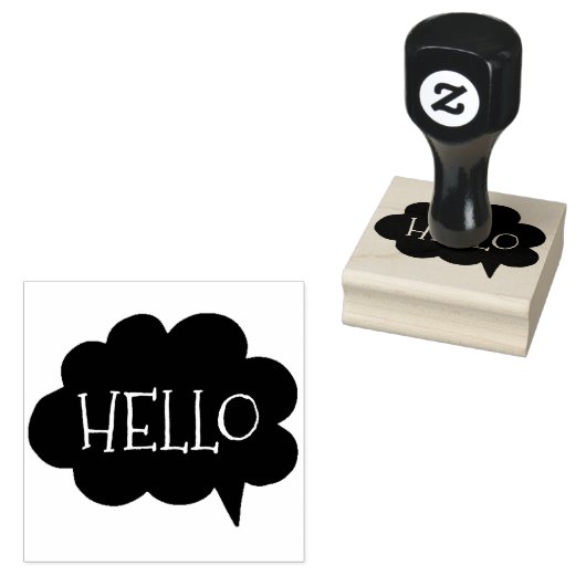 Tampons Encreurs Mignonne Hello Cloud Talk bulle | Timbre d'art (Tamponné)