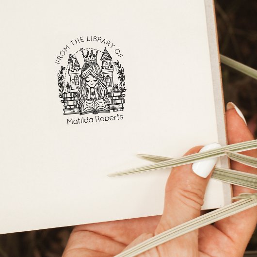 Tampons Encreurs Mignonne Princesse Imaginaire de la bibliothèque d