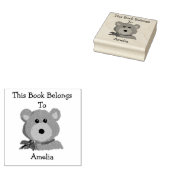 Tampons Encreurs Mignonne Teddy Bear Ce Livre Appartient (Tamponné)