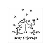 Tampons Encreurs Mignons amis moutons avec timbre de caricature pap (Impression)