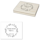 Tampons Encreurs Mini esthétique Élégant Logo Blanc Faite main (Tamponné)