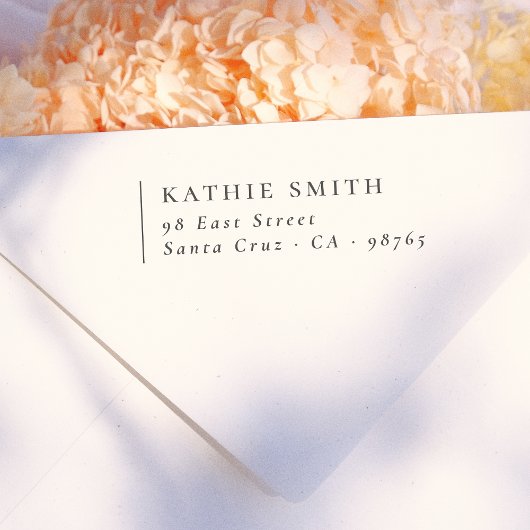 Tampons Encreurs Mini moderne, gauche alignée Adresse de retour