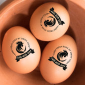 Tampons Encreurs Mini Timbre Oeuf-Coq Personnalisé