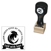 Tampons Encreurs Mini Timbre Oeuf-Coq Personnalisé (Tamponné)