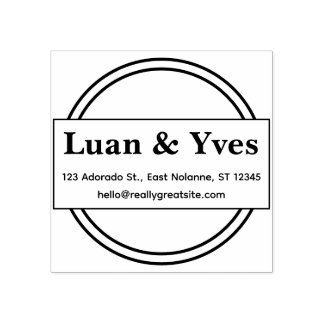 Tampons Encreurs Minimal Business Address Stamp – Clean Name Design