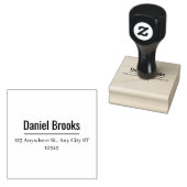 Tampons Encreurs Minimal Custom Address Stamp  Return Address Stamp (Tamponné)