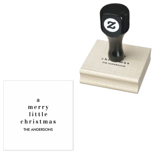 Tampons Encreurs Minimalist A Merry Little Christmas Custom Family (Tamponné)