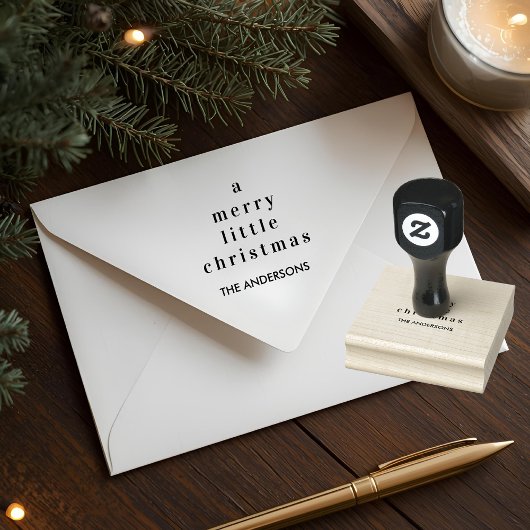 Tampons Encreurs Minimalist A Merry Little Christmas Custom Family