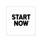 Tampons Encreurs Minimalist bold start now text (Impression)