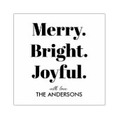 Tampons Encreurs Minimalist Merry Bright Joyful (Impression)