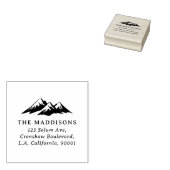 Tampons Encreurs Minimalist Mountain Silhouette Return Address (Tamponné)