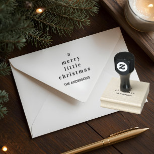 Tampons Encreurs Minimaliste Un Joyeux Petit Noël Famille Personnal