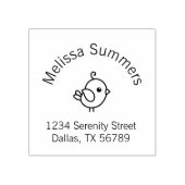 Tampons Encreurs Minuscule Cartoon Bird Arch Adresse (Impression)