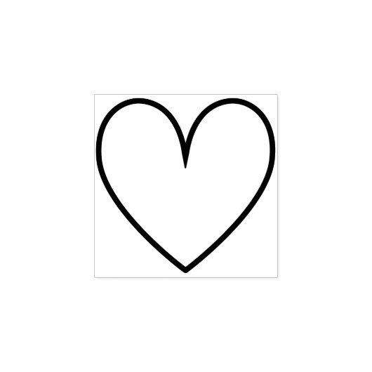 Tampons Encreurs Minuscule Mariage simple Valentine's Day Heart (Impression)