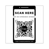Tampons Encreurs Mobile Icon Qr Code Scan Me Maintenance Manual (Impression)