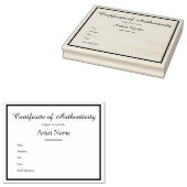 Tampons Encreurs Modèle de certificat d'authenticité personnalisabl (Tamponné)