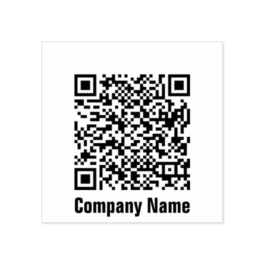Tampons Encreurs Modèle de nom commercial du code QR (Impression)