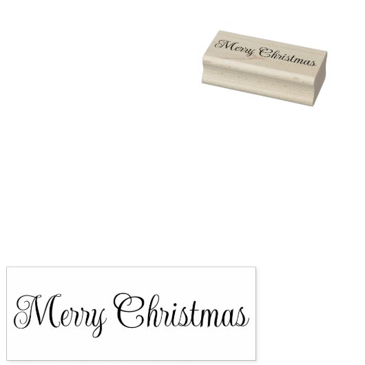 Tampons Encreurs Modèle de texte de script Joyeux Noël (Tamponné)
