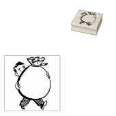 Tampons Encreurs modèle mettre votre nom sac argent (Tamponné)