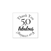 Tampons Encreurs Modern 50 & Fabulous Favour Message Design (Impression)