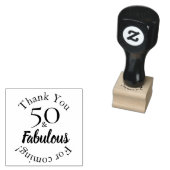 Tampons Encreurs Modern 50 & Fabulous Favour Message Design (Tamponné)