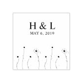 Tampons Encreurs Modern and Minimalist Twig anf Wildflowers Design (Impression)