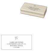 Tampons Encreurs Modern Black and White Chic Wedding (Tamponné)