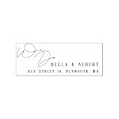 Tampons Encreurs Modern Calligraphy We Do Wedding Return Address (Impression)