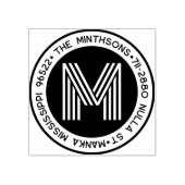 Tampons Encreurs Modern Classic Nom de famille Retour Circulaire d' (Impression)