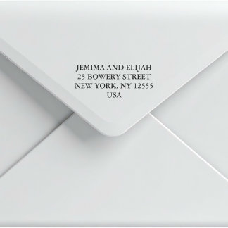 Tampons Encreurs Modern Classic Wedding Return Address
