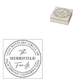 Tampons Encreurs Modern Family Name Return Address Rubber Stamp (Tamponné)