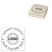 Tampons Encreurs Modern Logo Stamp (Custom Business Text Seal)  (Tamponné)