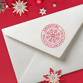 Tampons Encreurs Modern Winter Snowflake return address