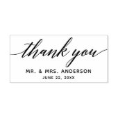 Tampons Encreurs Moderne Calligraphie Script Merci Mariage (Impression)