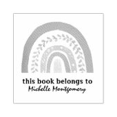 Tampons Encreurs Moderne Ce livre appartient à Rainbow Custom migno (Impression)