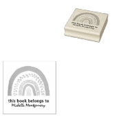 Tampons Encreurs Moderne Ce livre appartient à Rainbow Custom migno (Tamponné)