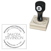 Tampons Encreurs Moderne Créez votre propre nom et adresse de retou (Tamponné)