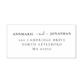 Tampons Encreurs Moderne élégant Mariage de script chic Adresse de (Impression)