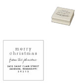 Tampons Encreurs Moderne et élégant Joyeux Noël Salutations Famille (Tamponné)