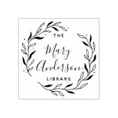 Tampons Encreurs Moderne Feuilles Simple De La Bibliothèque De (Impression)